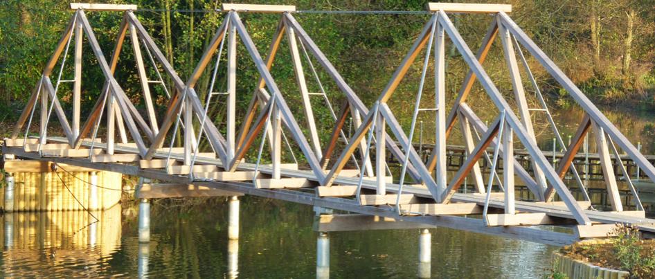 The bridge at Buscot Park, designed by Richard La Trobe Bateman