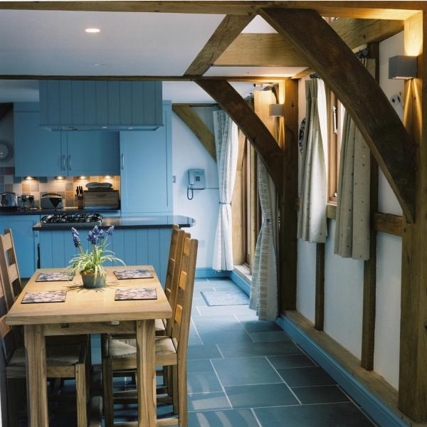 Oak framed kitchen-diner.